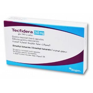 TECFIDERA 240 MG ( DIMETHYL FUMARATE ) 56 GASTRO- RESISTANT CAPSULES